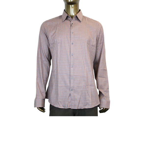 Gucci Men's Multicolor Dress Shirt Slim Fit Check 307648 7577 (39 / 15.5)